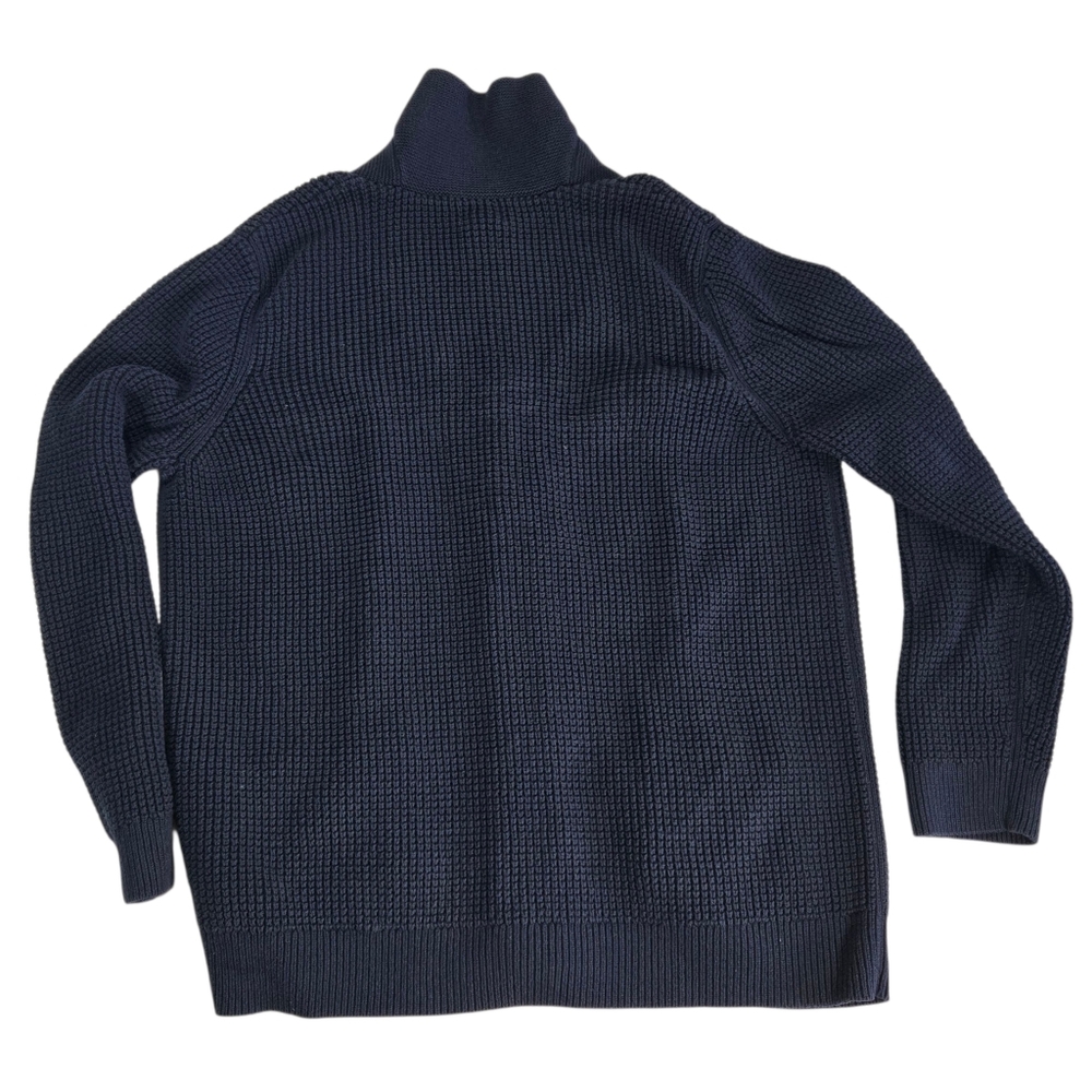 L.L. Bean Dark Navy Blue Men's Button Down Cardigan Sweater Size XXL - Picture 3 of 12